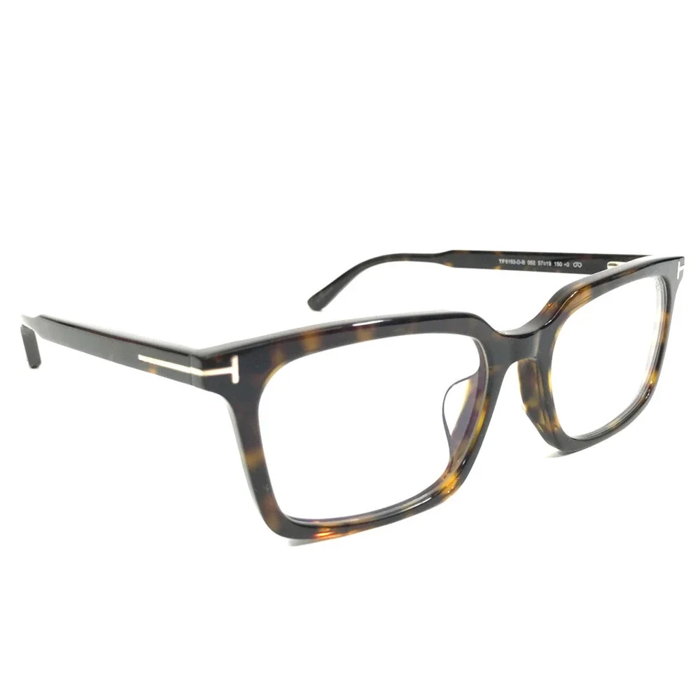 Tom Ford Eyeglasses Frames TF6153-D-B 052 Asian Fit w Magnetic Clip-on 57-19-150